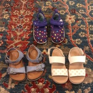 Baby Gap sandals + Speedo water shoes bundle! Toddler girl size 7/8